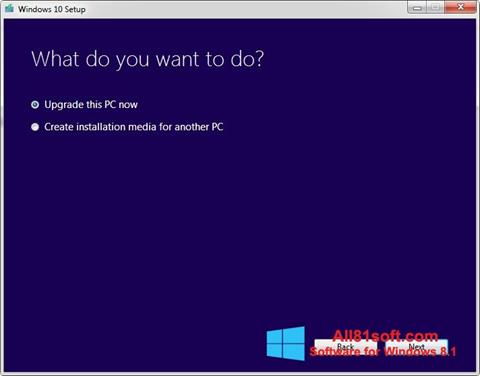 Capture d'écran Media Creation Tool pour Windows 8.1