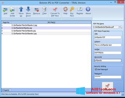 Capture d'écran Image To PDF Converter pour Windows 8.1
