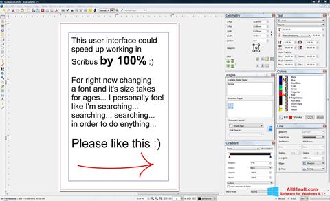 Capture d'écran Scribus pour Windows 8.1