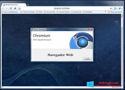Capture d'écran Chromium pour Windows 8.1