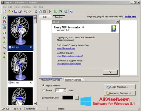 Capture d'écran Easy GIF Animator pour Windows 8.1