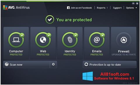 Capture d'écran AVG AntiVirus Pro pour Windows 8.1