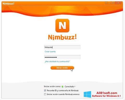 Capture d'écran Nimbuzz pour Windows 8.1