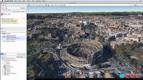 Capture d'écran Google Earth pour Windows 8.1