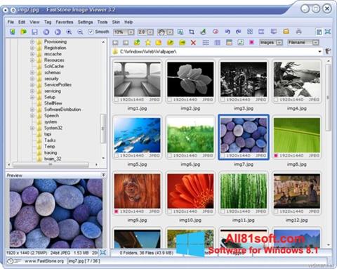 Capture d'écran FastStone Image Viewer pour Windows 8.1