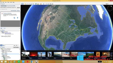 Capture d'écran Google Earth Pro pour Windows 8.1