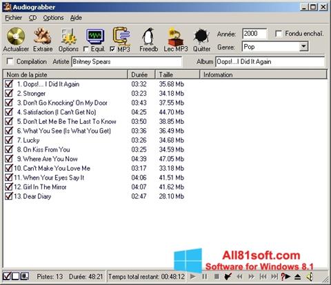 Capture d'écran Audiograbber pour Windows 8.1