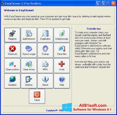 Capture d'écran EasyCleaner pour Windows 8.1
