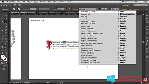 Capture d'écran Adobe Illustrator pour Windows 8.1