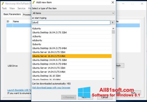 Capture d'écran WinToFlash pour Windows 8.1