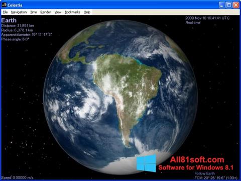 Capture d'écran Celestia pour Windows 8.1