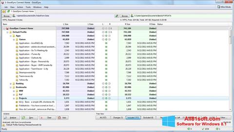 Capture d'écran GoodSync pour Windows 8.1