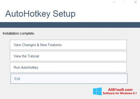 Capture d'écran AutoHotkey pour Windows 8.1
