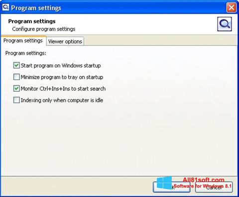 Capture d'écran SearchInform pour Windows 8.1